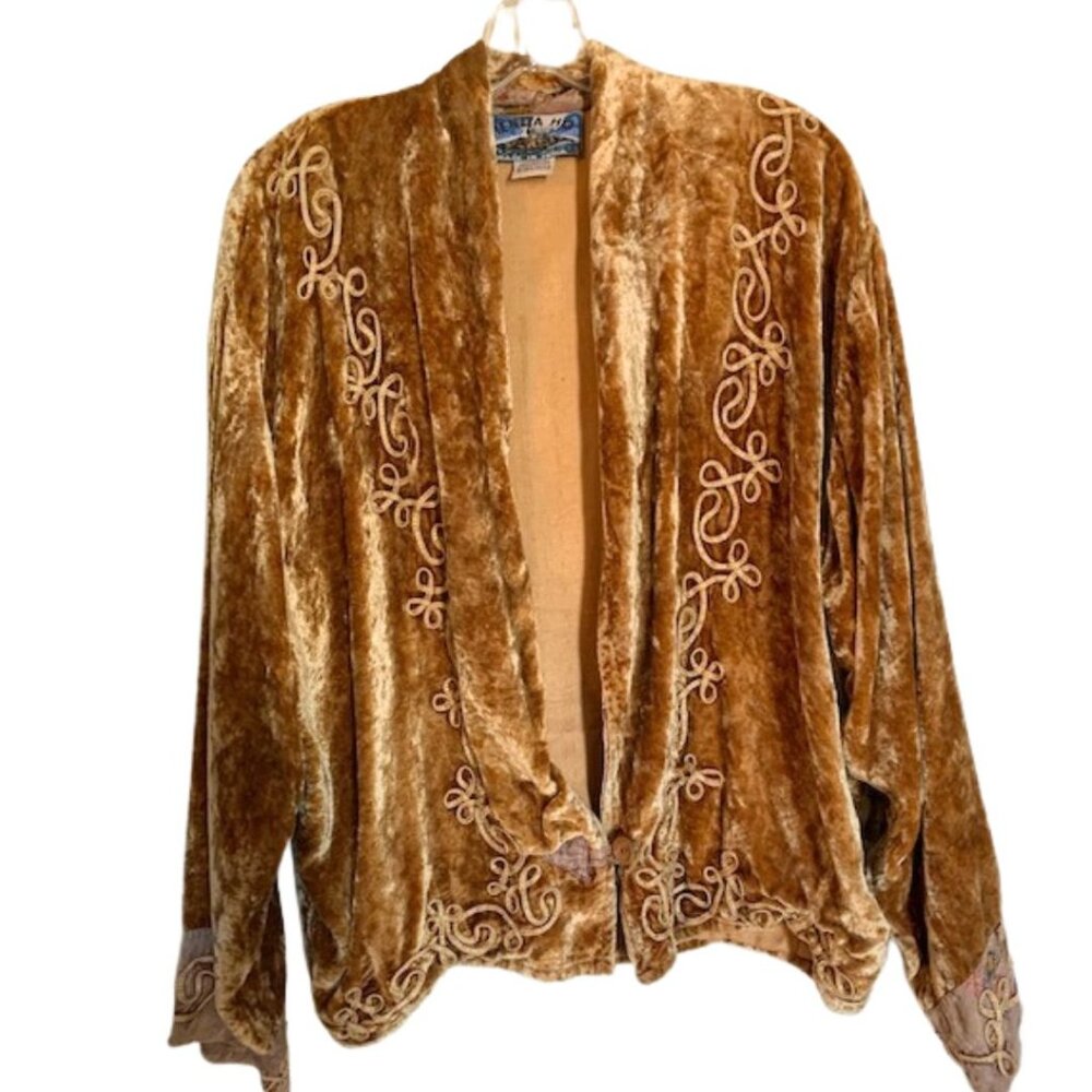 Boho Chic Velvet Jacket Tienda Ho O/S